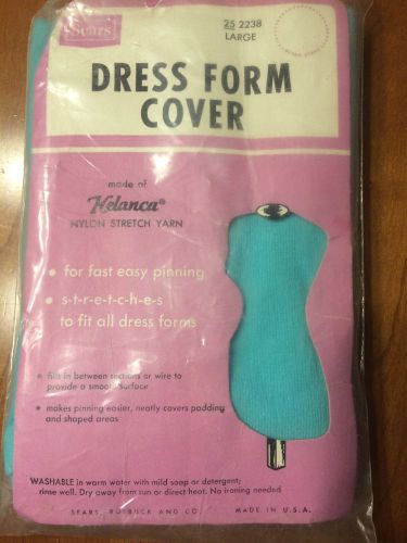 Sears Blue Material Cover for Female Mannequin Dress Form Model Dummy-Size Large