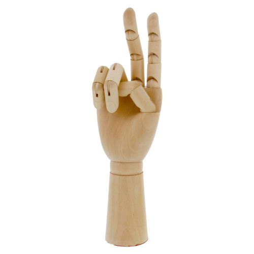 US Art Supply 12&#034; Right Hand Manikin Wooden Art Mannequin Figure