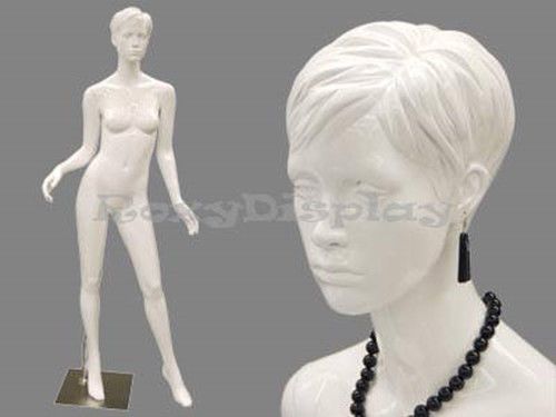 Female Highend Fiberglass Molded Hair Mannequin Display Dress form #MD-ABBYW1