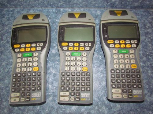 Lof of three (3) Psion Workabout barcode Laser Scanner retail store UNTESTED!