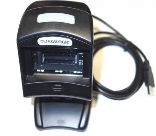 Datalogic BLACK Magellan 1100i Automatic 1D Barcode Scanner + Stand + USB Cable