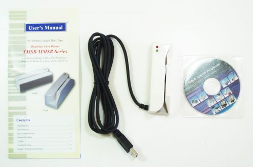 TMSR-33 USB Heavy Duty 3-Track Magnetic Stripe Credit Card Reader 300K Swipe NEW