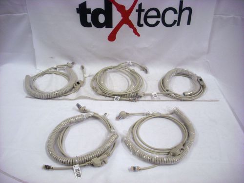 Lot of 5 NCR RJ45 Scanner Cable Coiled 1416-C768-0040 497-0434115 TDX215