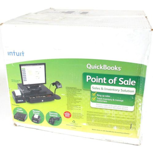 Quickbooks pos basic version 10 w/3 piece hardware bundle by intuit for sale