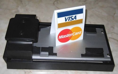 Credit card imprinter machine datacard addressograph manual sliding for sale
