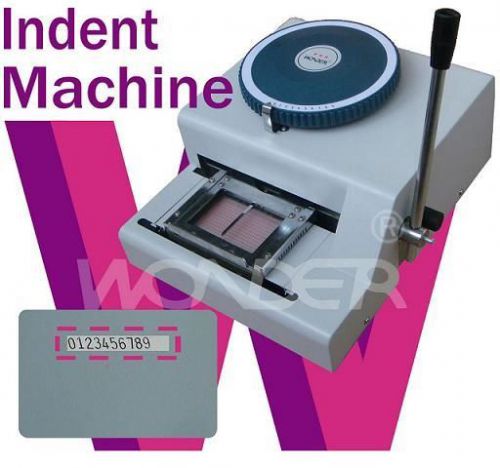 Manual Indent Machine magnetic ID PVC magcards Cards