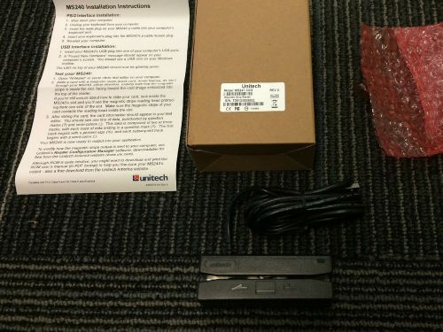 Unitech MS241 Magnetic Stripe Reader Triple Track 55 in s MS241-3UG New in Box