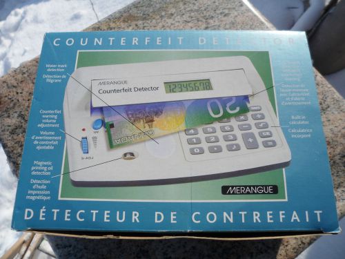 Counterfeit Money Ultraviolet Detector Merangue Canadian Canada Calculator New