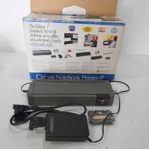 Citizen Notebook Printer II Portable w/ Ribbon, AC charger, Cable