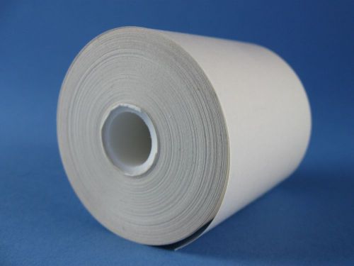 2 1/4&#034; x 110&#039; super saver thermal receipt paper rolls, 1/2&#034; core, 50 rolls/case for sale