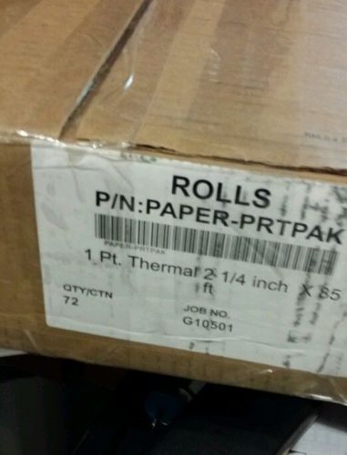 BOX OF 2-1/4&#034; x 85&#039; Thermal Printer Paper • 72 New, FREE SHIPPING