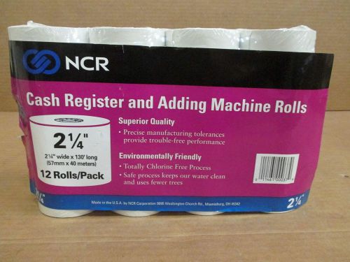 New NCR Cash Register and Adding Machine Rolls 12-Pack