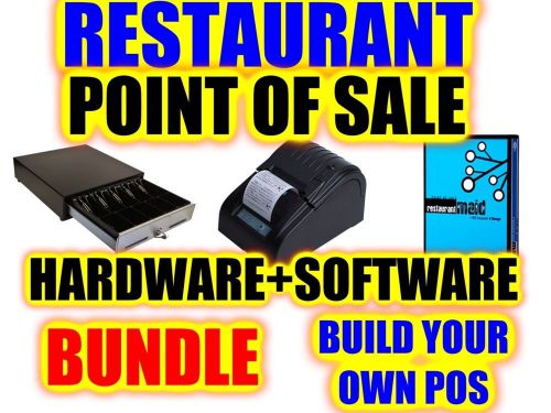 RESTAURANT MAID POINT OF SALE HARDWARE/SOFTWARE COMBO BUNDLE -BUILD YOUR OWN POS