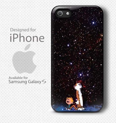 New Calvin And Hobbes Look At Galaxy Stars Case For iPhone and Samsung