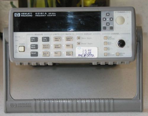 Agilent hp 53181a rf frequency counter, 10 digits/s for sale