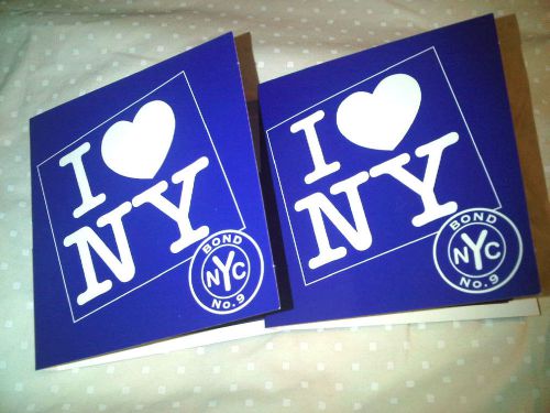 Lot of 2-BOND NO. 9 EDP Spray Samples-I LOVE NEW YORK FOR HOLIDAYS-NEW LAUNCH-X2