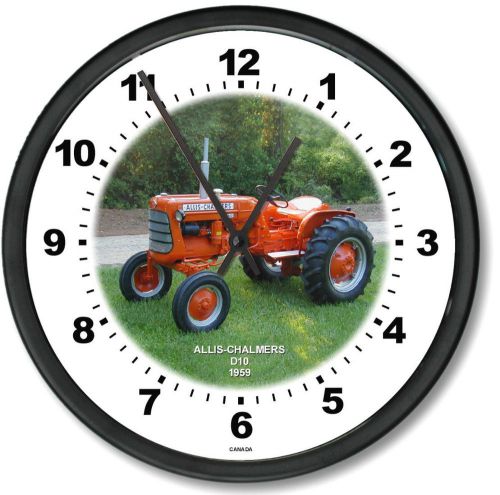 New 1959 ALLIS CHALMERS Model D10 Tractor Wall Clock Vintage 12 Hr Display
