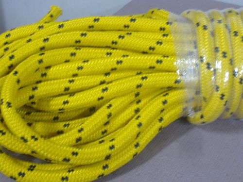 Double Braid Polyester 3/4&#034; x 135 feet arborist rigging tree bull rope AF gold