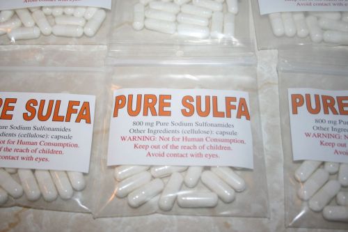 livestock medicine; pure sulfa
