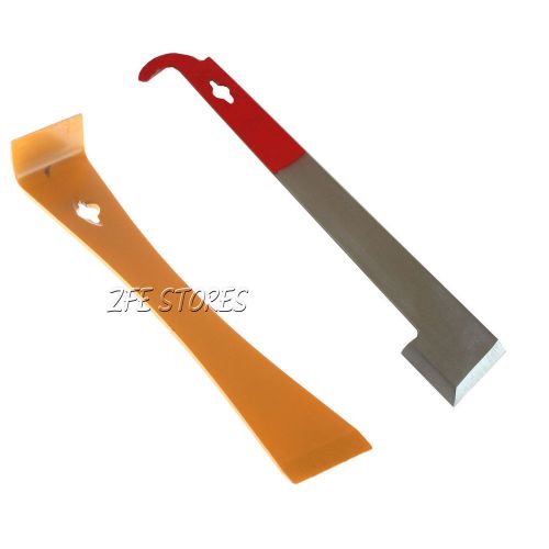 1pc stainless steel j hook hive tool beekeeping equip + 1pc &#039;j &#039;shaped hive tool for sale
