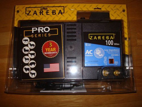 ZAREBA 100 MILE AC POWERED ELECTRIC FENCE CONTROLLER- NEW - MODEL EAC100M-Z