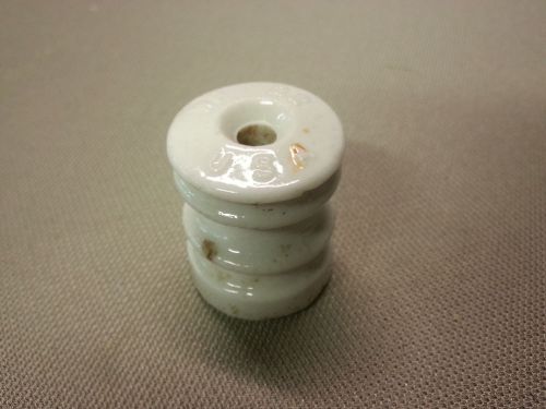 Vintage White Porcelain Electric Fence Multi-Wire Insulator