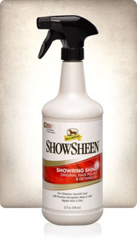 Show Sheen Hair Polish Detangler Mane Tail Tangle Free Horse Equine 32 oz Spray