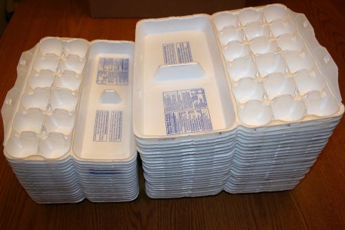 LOT OF 36 EGG CARTONS, STYROFOAM 24-18CT, 12-12CT, CLEAN, USED ONCE