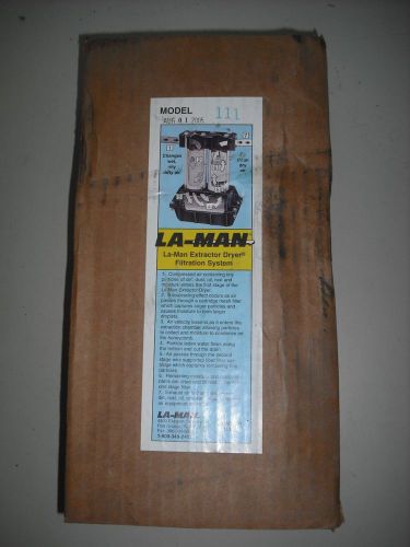 La-man series extractor / dryer filtration system (model 111) for sale
