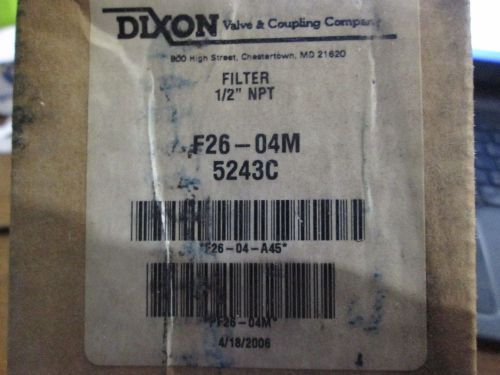 DIXON FILTER 1/2&#034; NPT F26-04M 5243C  (K2)