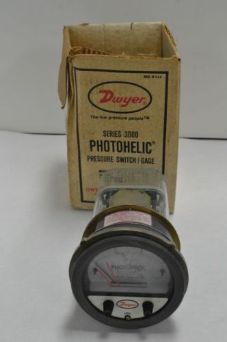 Dwyer 3003 pressure switch gauge 3000 120v-ac 5w 10a 25psi 4in 1/8in 200668 for sale