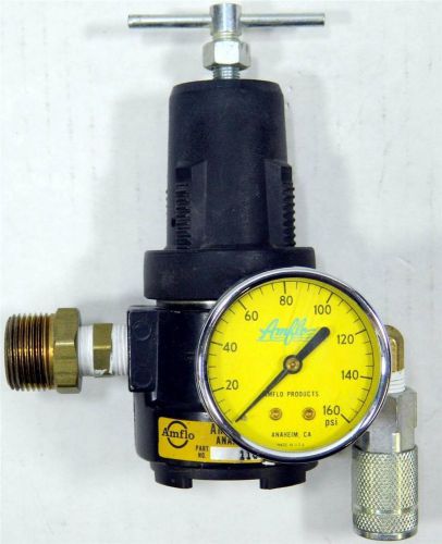 Amflo Products Pressure Regulator Valve with 160 psi Gauge