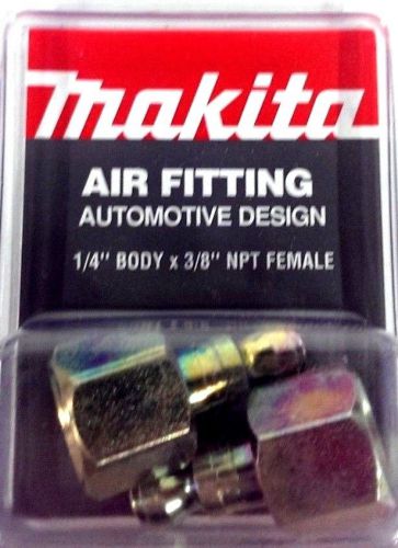 Makita 1/4&#034; body x 3/8&#034; NPT F-AUTO Air Fitting YY311005-A 2pk *Made In The USA*