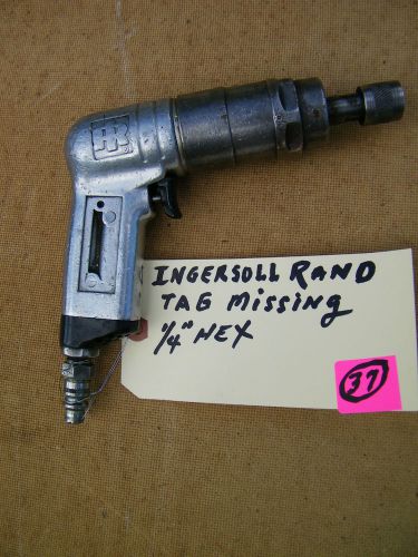 Ingersoll rand -piston pneumatic nutrunner- 1/4&#034; hex. used for sale