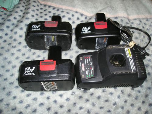 19.2 Volt Sears Charger &amp; Batteries For Parts