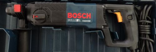 Bosch bulldog rotary hammer 11224vsr w/ 25 drill bits and case for sale