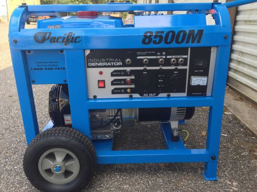 Gasoline, portable generator 8500pg, pacific equipment, pg8500m for sale
