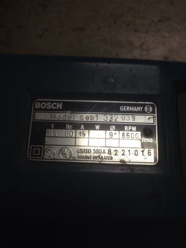 Bosch 9 inch grinder for sale