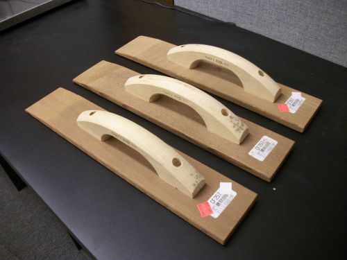 3 new kraft tool 18&#034; x 3 -1/2&#034; redwood hand float lot of 3!!!!! for sale