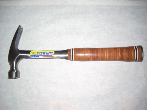 Estwing E20S Straight Claw Leather Grip Hammer Made in USA New