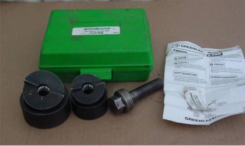 NICE GREENLEE - SLUG BUSTER KNOCKOUT PUNCH SET - CONDUIT PUNCH - MODEL 7237BB