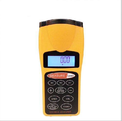 LCD Ultrasonic Laser Point Distance Measure Meter Range Measurer