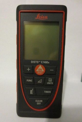 Leica disto e7400x - the orginal laser distance meter &amp; holster - mint condition for sale