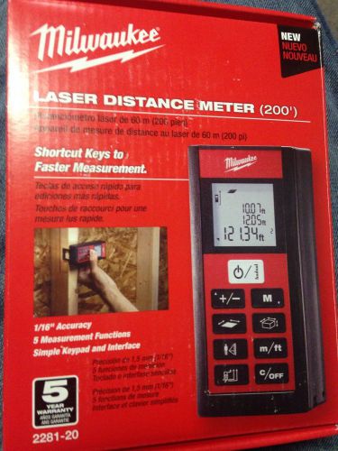 Milwaukee Laser Distance Meter 2281-20