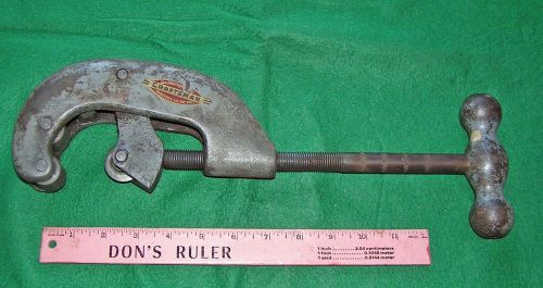 NICE VINTAGE CRAFTSMAN / SAUNDERS NO. 12 PIPE CUTTER 1/8&#034;-2&#034; CUT WORKS GOOD tool