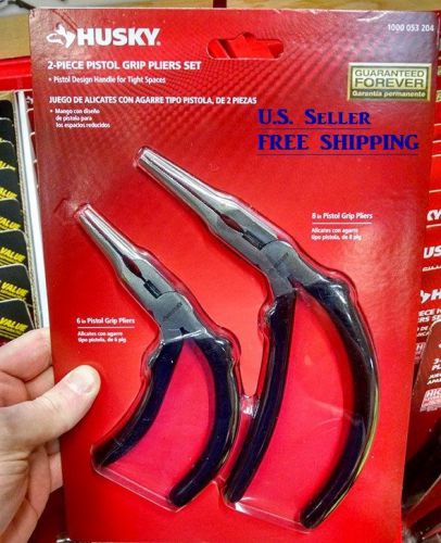 Pistol grip pliers set (2-piece )- husky for sale