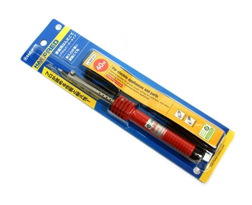 1pc Hakko Red Soldering Iron No. 502 40W AC110V Tip=4mm BB4 + Simple Stand Japan