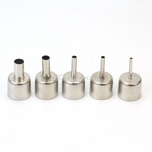 5pcs 3/4/5/8/10mm circular nozzles screw locking 850 hot air soldering station for sale
