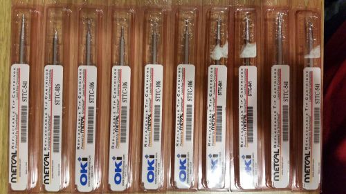 METCAL/OKI Replacement Tip Cartridges QTY 10 STTC-541 STTC-026 STTC-106 STTC-541