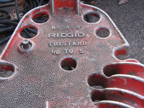 Ridgid 450 tristand chain pipe vise 1/8-5&#034; capacity-working condition! nh pickup for sale